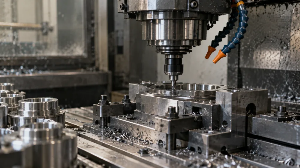 Machining equipment in a factory